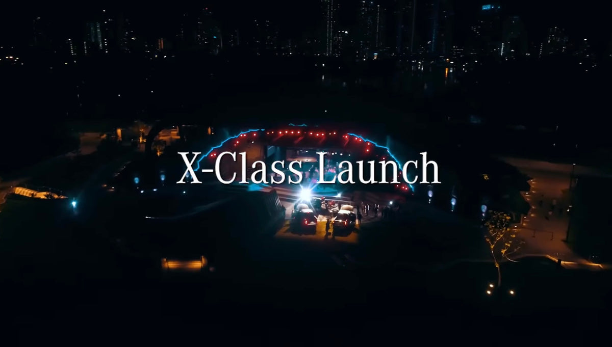 Aerial view of the X-Class launch venue